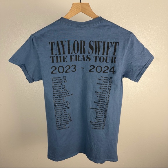 OFFICIAL Taylor Swift Eras Tour T Shirt Merch Band Swifty Double Sided Small - Picture 3 of 6